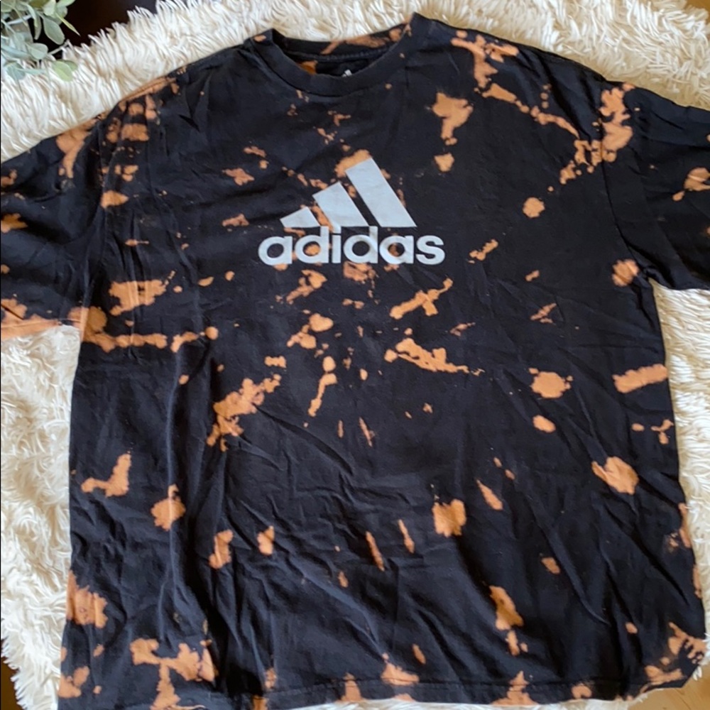 Tie dye adidas shirt